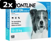 2x !- FRONTLINE HOND SPOT ON M 6 P