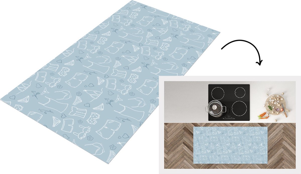 KitchenYeah Keukenloper - Loper keuken - Ondergoed - Schoonmaak - Patronen - Keukenloper vinyl multicolor, foto 6