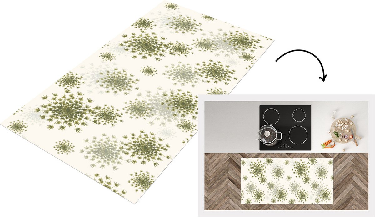 KitchenYeah Keukenloper - Loper keuken - Wildbloemen - Patronen - Zaden - Keukenloper vinyl multicolor, foto 6
