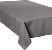 Tafelkleed van polyester met formaat 300 x 150 cm - grijs - Eettafel tafellakens