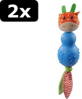 2x LITTLE NIPPERS JOLLY GIRAFFE 28CM