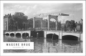 Walljar - Magere brug '50 - Zwart wit poster