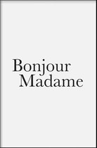 Walljar - Bonjour Madame - Muurdecoratie - Poster