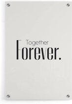 Walljar - Together Forever - Muurdecoratie - Plexiglas schilderij