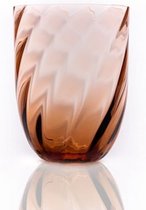Anna von Lipa  - Waterglas Swirl New Brown (set van 6) - Waterglazen