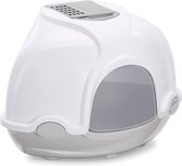 Imac hoek kattenbak ginger lichtgrijs (52X52X44,5