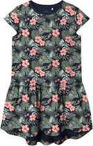 Name it jurk - blauw - tropical - NKFvigga - maat 116
