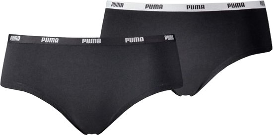 Puma Hipsters 2 Pack 603022001-200, Vrouwen, Zwart, Slipje, maat: XS