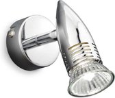 Ideal Lux - Alfa - Wandlamp - Metaal - GU10 - Chroom