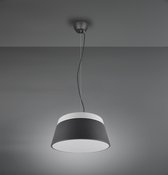 Trio Baroness - Hanglamp Modern - Grijs - H:150cm - Ø:45cm  - E27 - Voor Binnen - Metaal - Hanglampen -  Woonkamer -  Slaapkamer - Eetkamer