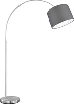 Trio Hotel - Vloerlamp  Modern - Grijs - H:215cm - E27 - Voor Binnen - Metaal - Vloerlampen  - Staande lamp - Staande lampen - Woonkamer - Slaapkamer