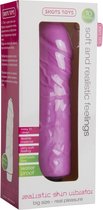 Realistic Skin Vibrator - Big - Pink - Realistic Vibrators pink