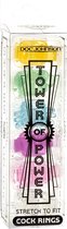 Tower Of Power - 6 Pack Multi-Colored - Cock Rings multi-colored