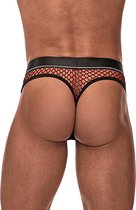 Cock Ring Thong - Burgundy - S/M - Maat S/M - Lingerie For Him