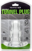 Double Tunnel Plug - X- Large -Transparent - Butt Plugs & Anal Dildos transparent