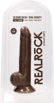 Silicone Dildo With Balls - Brown - 24 cm - Realistic Dildos brown