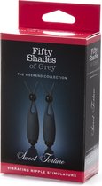 Sweet Tease Vibrating Nipple Clamps - Black - Clamps black