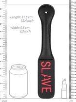 Ouch! Paddle - SLAVE - Black - Paddles black