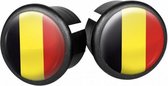 stuurdoppen BelgiÃ« 20 mm geel/zwart/rood