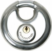 hangslot discus 70 x 9 mm zilver