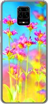 Telefoonhoesje Geschikt voor Xiaomi Redmi Note 10 Lite hoesje - Bloemen - Kunst - Psychedelisch - Siliconen Telefoonhoesje