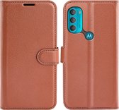 Book Case - Motorola Moto G71 Hoesje - Bruin