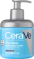 CeraVe Hydraterende Crème voor Psoriasis Behandeling - Met salicylzuur voor een droge huid - Jeukverlichting en  hydratatie - Geurvrij  - 227g