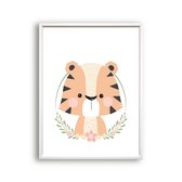 Poster Lieve tijger - Safari dieren / Jungle / Safari / 30x21cm