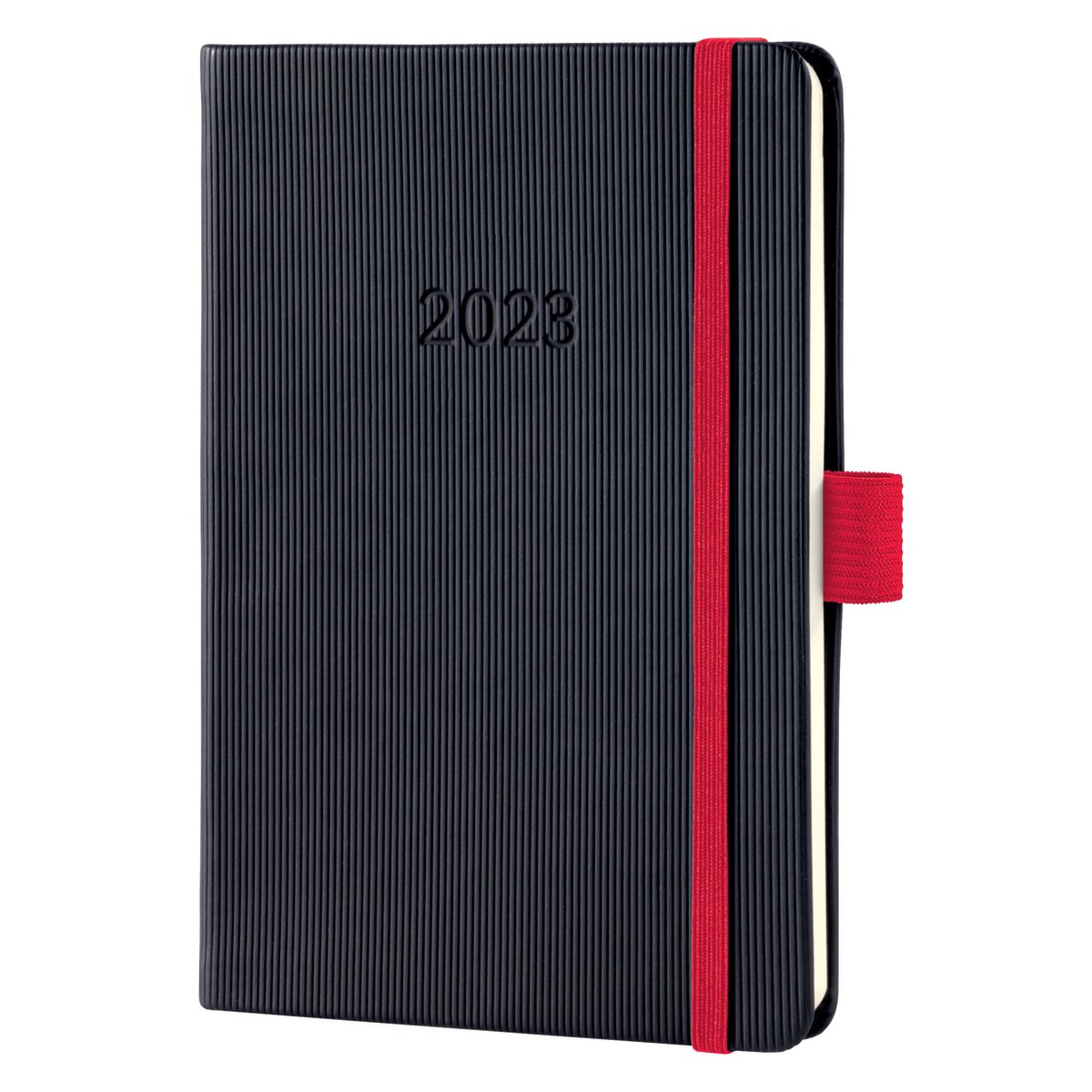 Sigel Conceptum - agenda 2023 - weekagenda - A6 - 4-talig - black-red - hardcover. SI-C2309