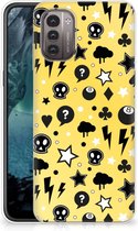 Silicone Back Cover Nokia G21 | G11 Telefoon Hoesje Punk Yellow