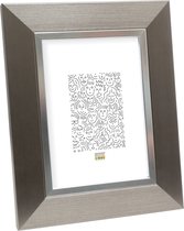 Deknudt Frames fotolijst S41ND1 - zilver met zilverbies - 20x25 cm