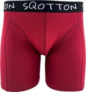 Boxershort - SQOTTON® - Basic - Bordeauxrood - Maat M