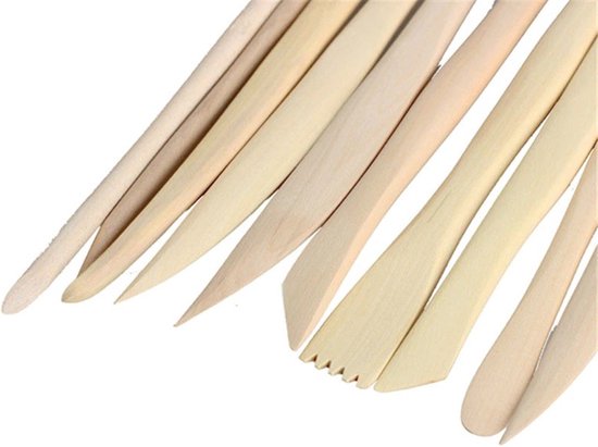 10 stuks DIY keramische gereedschappen, handgereedschap van hout voor vormen en sculpteren for polymere klei