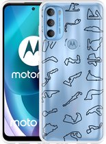 Motorola Moto G71 Hoesje Formula 1 Tracks - Designed by Cazy