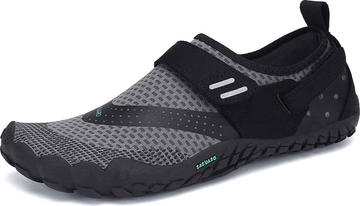 Waterschoenen Aquaschoenen Pool Waterschoenen - Maat 46 - Grijs Antislip - Schoenen voor Zwembaden en Strand - Volwassenen en Kinderen - beschermt tegen grof zand scherpe stenen en dieren onder water Lichtblauw Unisex
