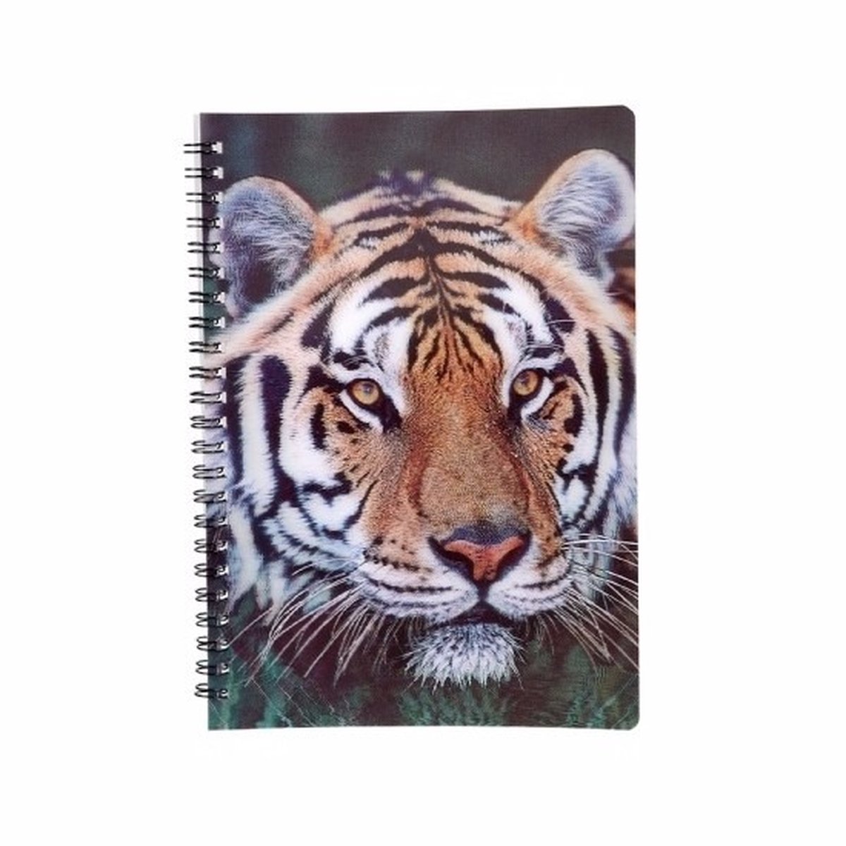 4x stuks tijger thema 3D schrift/opschrijfboekje/notitieblokje 21cm - School schriften
