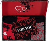 Heren Sokken Hartjes Valentijn Giftbox - Maat One size