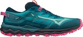 Mizuno Wave Daichi 7 Femme - Chaussures de sport - Course à pied - Trail - bleu/rouge
