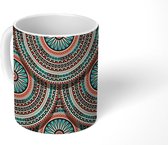 Mok - Koffiemok - Mandala - Patronen - Vintage - Bohemian - Mokken - 350 ML - Beker - Koffiemokken - Theemok