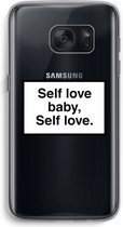 Case Company® - Samsung Galaxy S7 hoesje - Self love - Soft Cover Telefoonhoesje - Bescherming aan alle Kanten en Schermrand