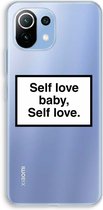 Case Company® - Xiaomi Mi 11 Lite hoesje - Self love - Soft Cover Telefoonhoesje - Bescherming aan alle Kanten en Schermrand