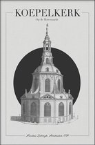 Walljar - Koepelkerk - Muurdecoratie - Poster