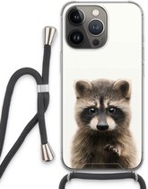 Case Company® - iPhone 13 Pro hoesje met Koord - Rocco - Telefoonhoesje met Zwart Koord - Extra Bescherming aan alle Kanten en Over de Schermrand