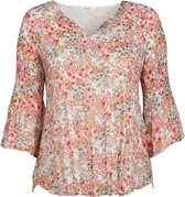 Paprika Dames Plisséhemd met bloemenprint - Blouse - Maat 54