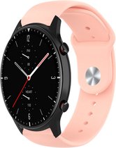 Siliconen Smartwatch bandje - Geschikt voor Strap-it Amazfit GTR 2 sport band - roze - GTR 2 - 22mm - Strap-it Horlogeband / Polsband / Armband