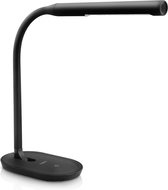 Aglaia Led tafellamp LT-T5 - 7W  -bureaulamp, leeslamp met 3 niveaus van helderheid, aanraakbediening en oogbescherming, verstelbare hoek en flexibele nek - Wit [Energie-efficiënti