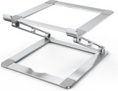 Case2go - Ergonomische Laptop Standaard -  Volledig verstelbaar -  Universele Laptophouder - Aluminium  - Zilver