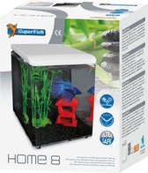 Bol.com SuperFish Home Aquarium - 20.5x20.5x25.7 cm - 8L - Wit aanbieding
