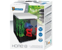 SuperFish Home Aquarium - 20.5x20.5x25.7 cm - 8L - Wit