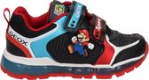 Geox Supermario jongens sneaker - Zwart multi - Maat 25